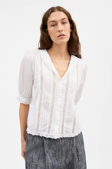 Magnolia short sleeve blouse, Optic White