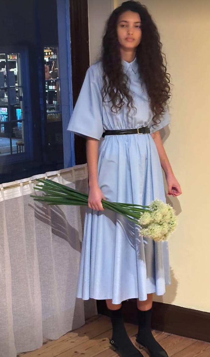 Freja Dress, Light Blue