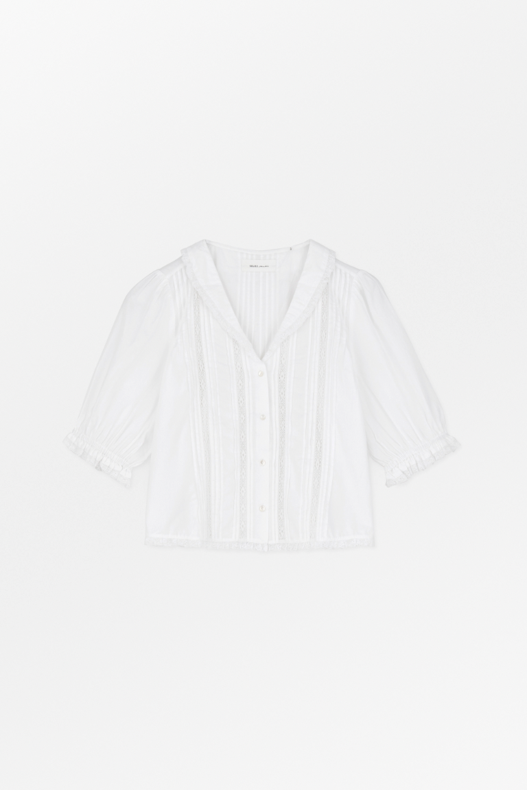 Magnolia short sleeve blouse, Optic White