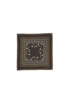 Skall floral scarf, Dark brown