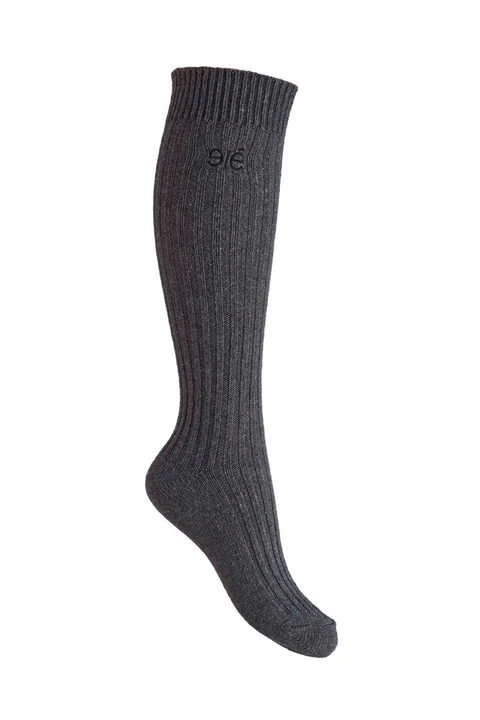 Yoyo Knee socks, Charcoal Gray Mélange