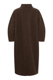 Thyme long wool coat, Brown