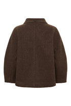 Thyme short wool coat, Brown