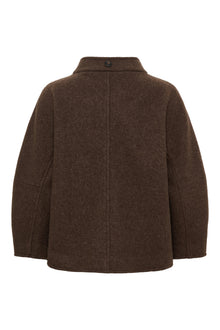 Thyme short wool coat, Brown