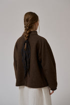 Thyme short wool coat, Brown