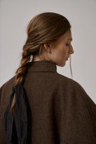 Thyme short wool coat, Brown