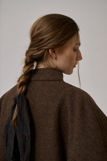 Thyme short wool coat, Brown