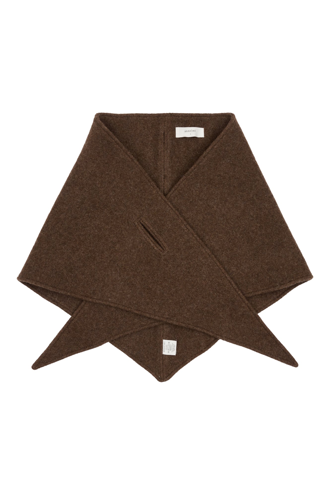 Thyme wool scarf, Brown