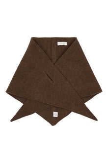 Thyme wool scarf, Brown