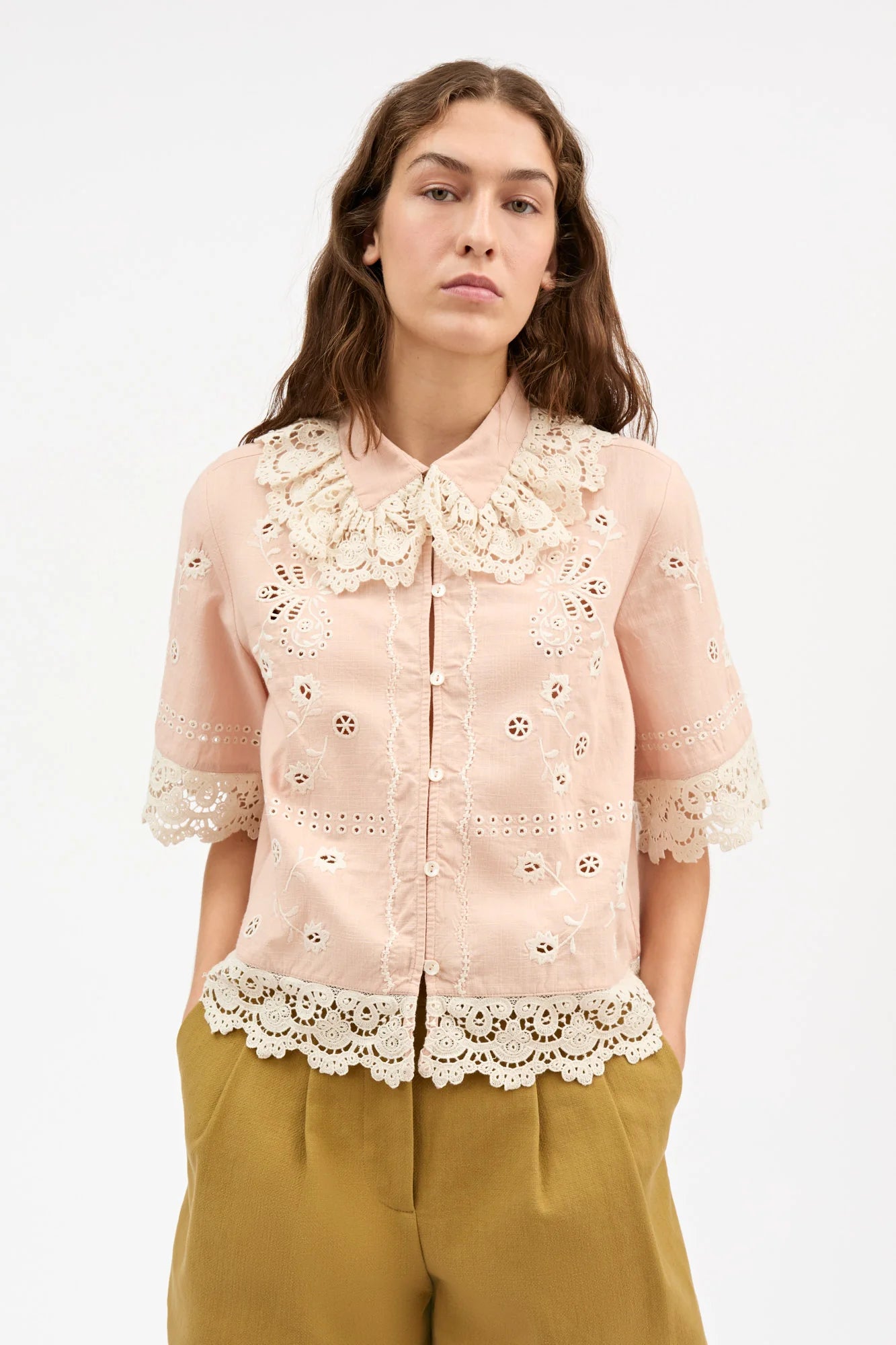 Talia shirt, Antique Rose