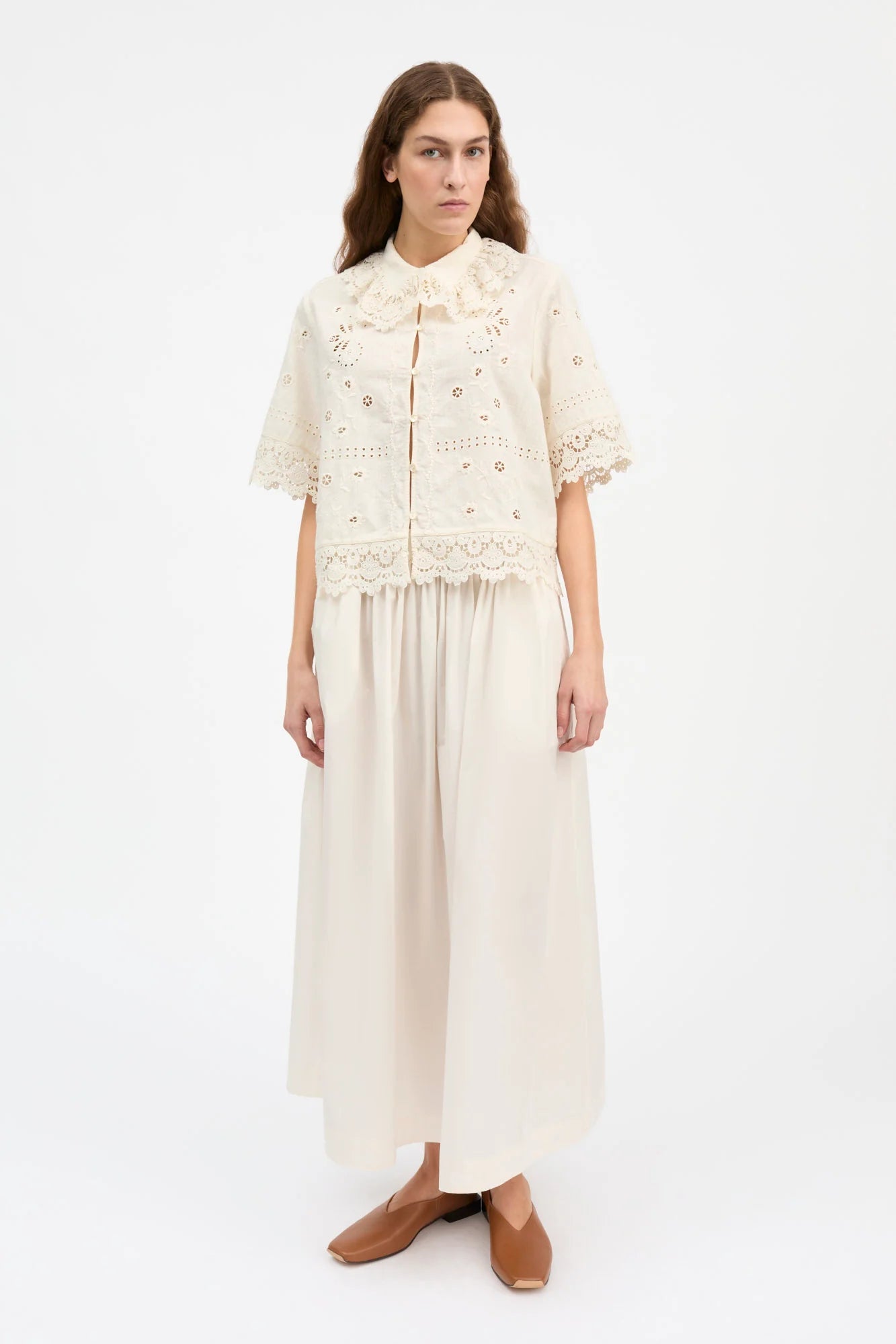 Talia shirt, Antique White