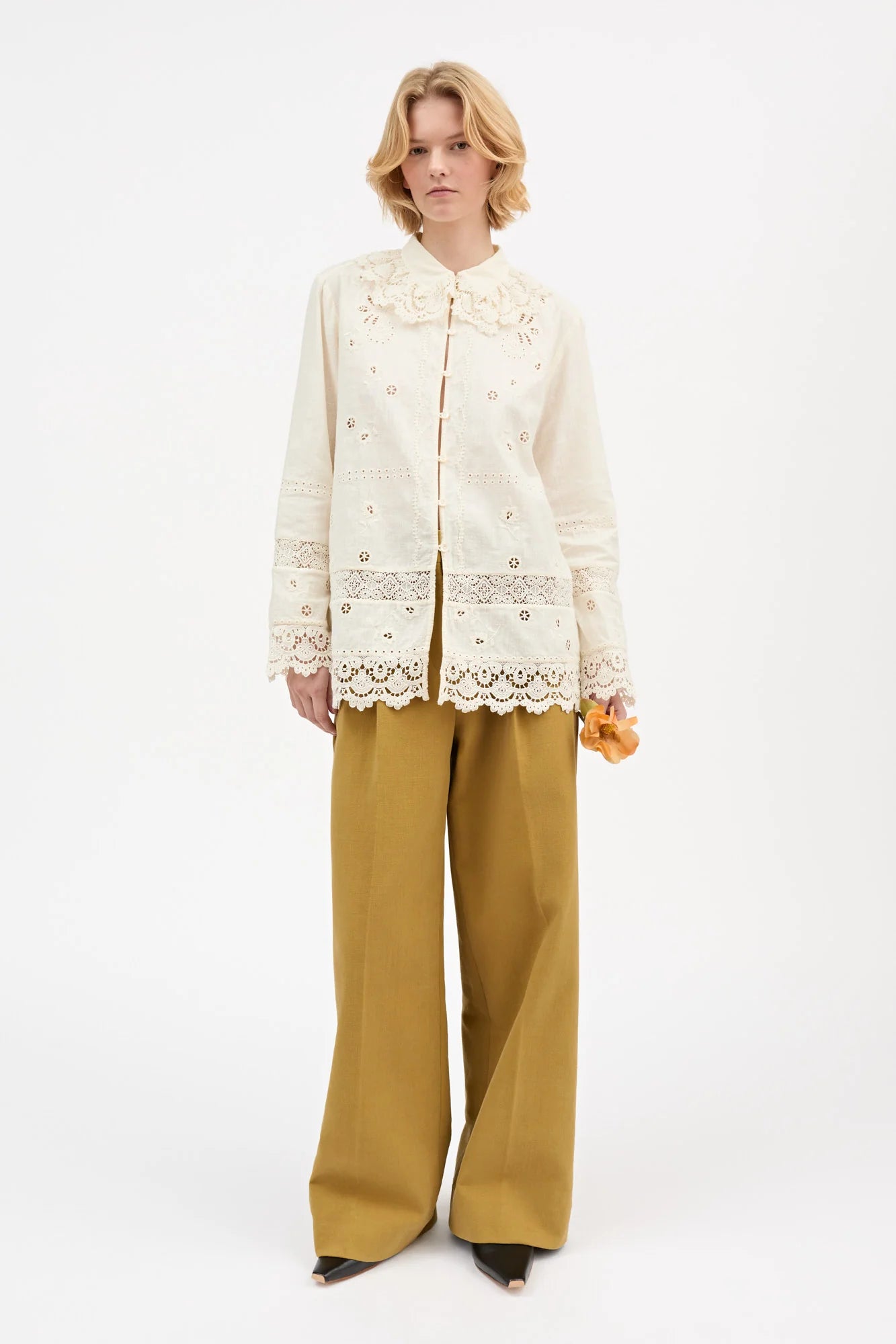 Tallulah shirt, Antique White