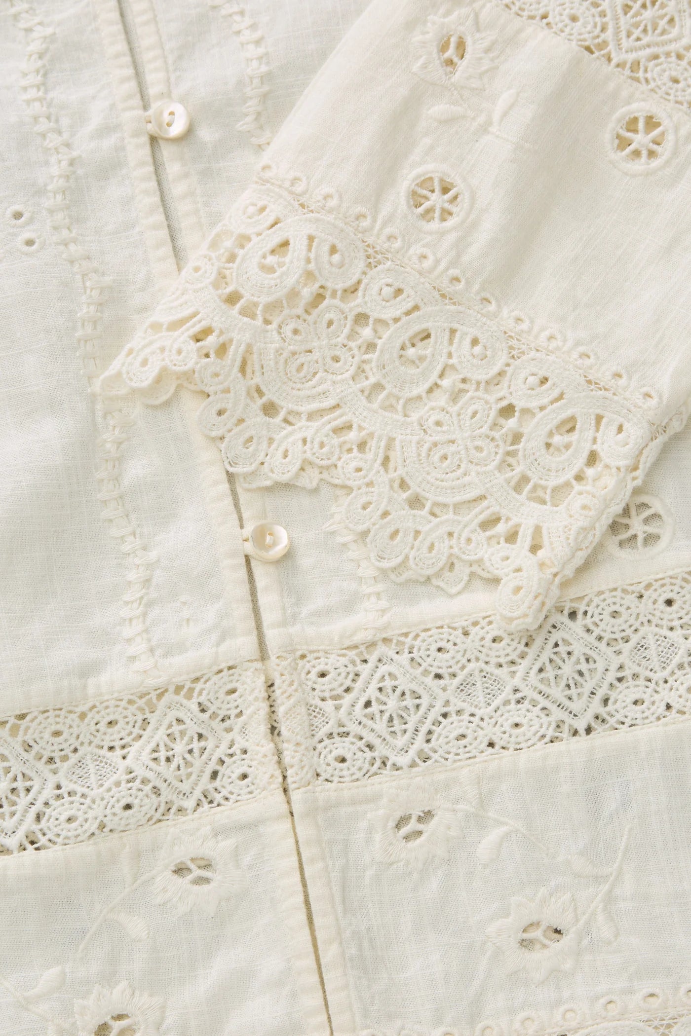 Tallulah shirt, Antique White