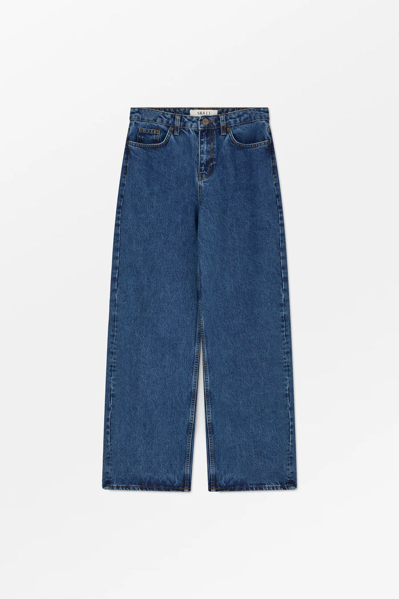 Willow Wide leg jeans, Mid blue denim