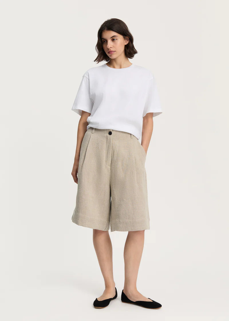 Willy Shorts Heavy Linen, Pure Natural
