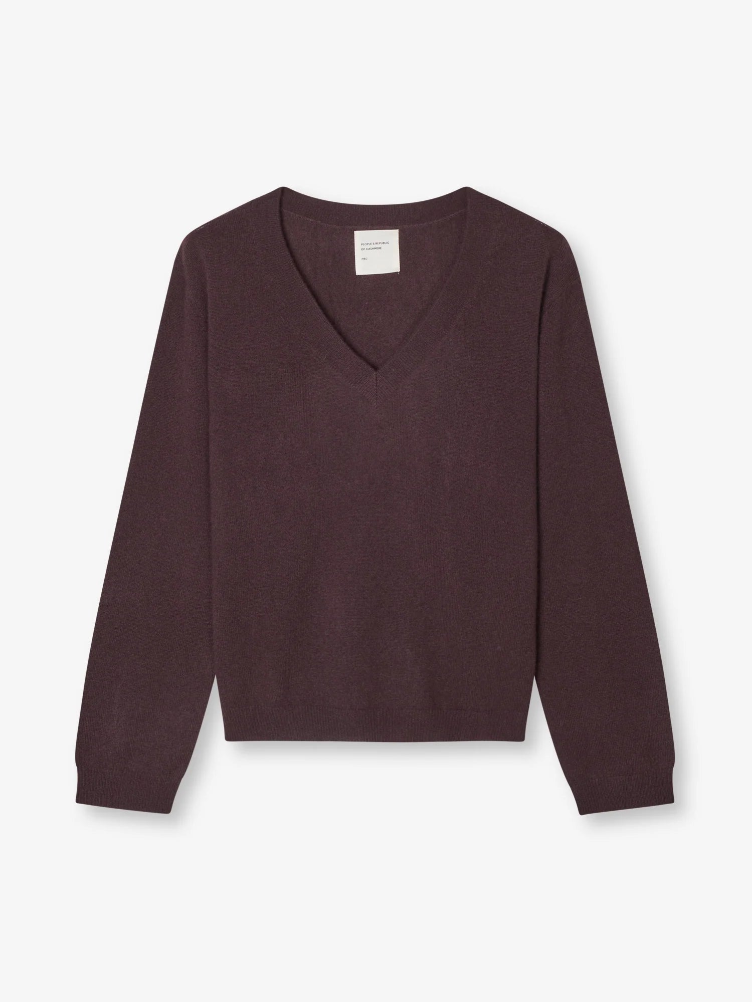Women's Oversized V-Neck, Dark Brown