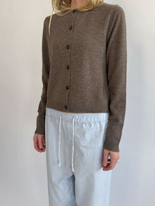 Women's O-Cardigan, Truffle