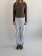Women's O-Cardigan, Truffle