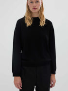 Women's Oversized Roundneck, Black
