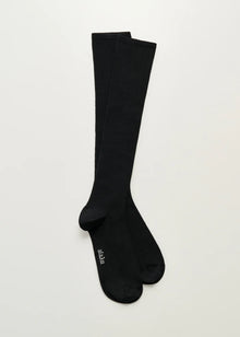 Wool knee socks, Black