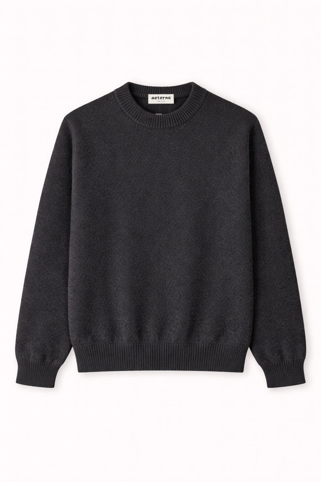 aeterna knit no.1, Dark Grey Melange
