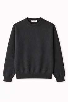 aeterna knit no.1, Dark Grey Melange