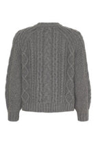 Dahlia cable knit jumper, Cold grey