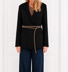 Lili belt double, Suede Elephant