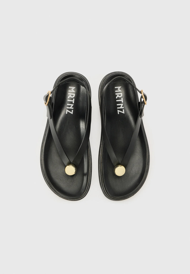 Spiaggia T-bar sandals, Black