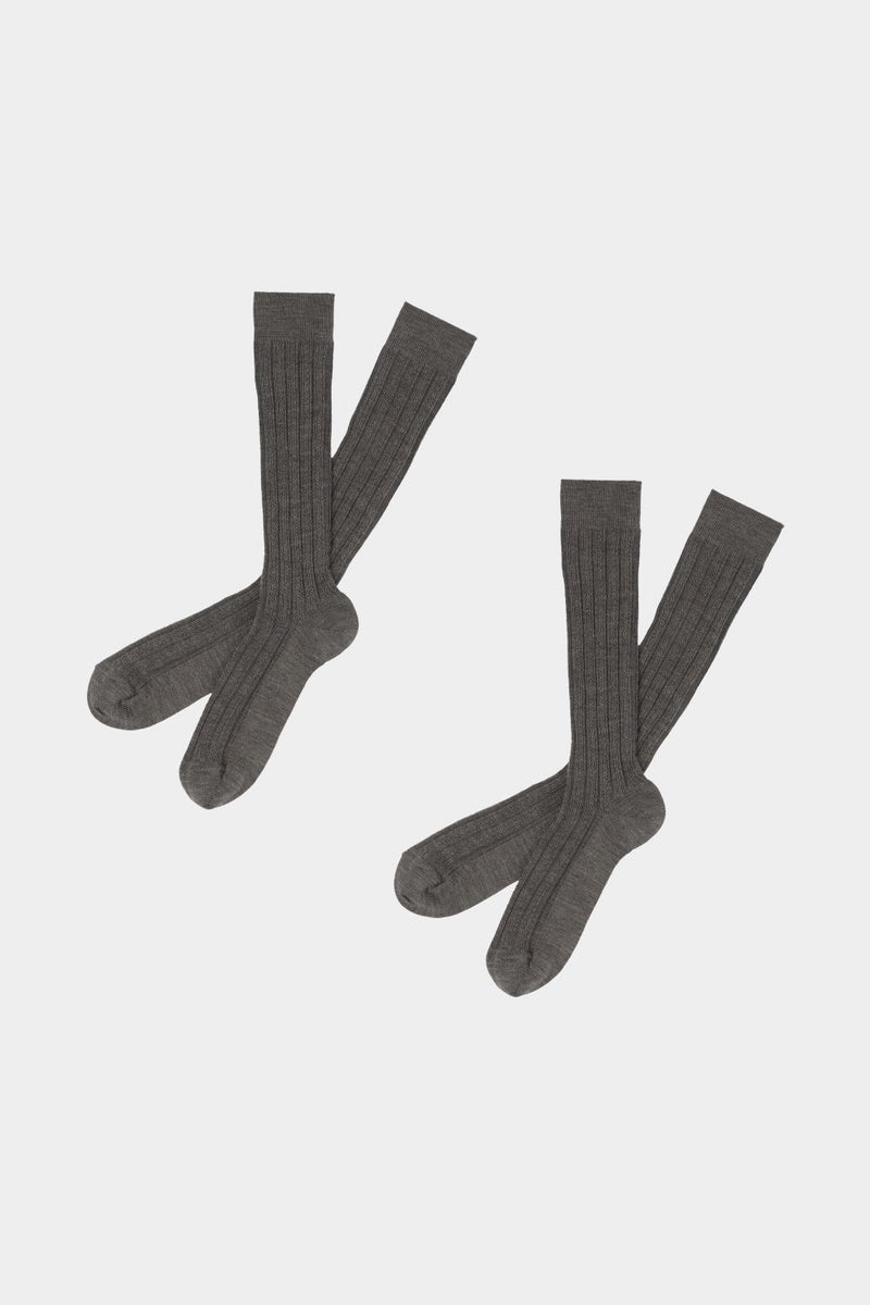 2 pack Knee Socks, Beige