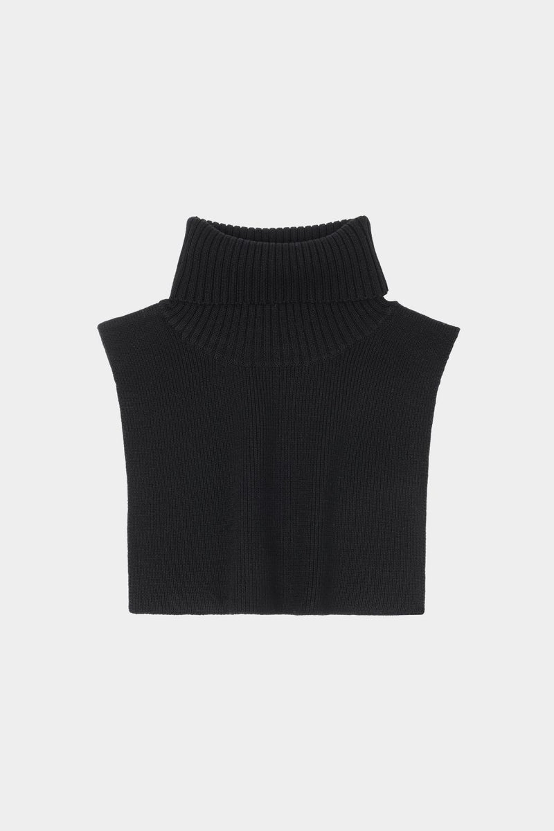 Merino neckwarmer, Black