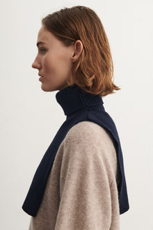 Merino neckwarmer, Navy