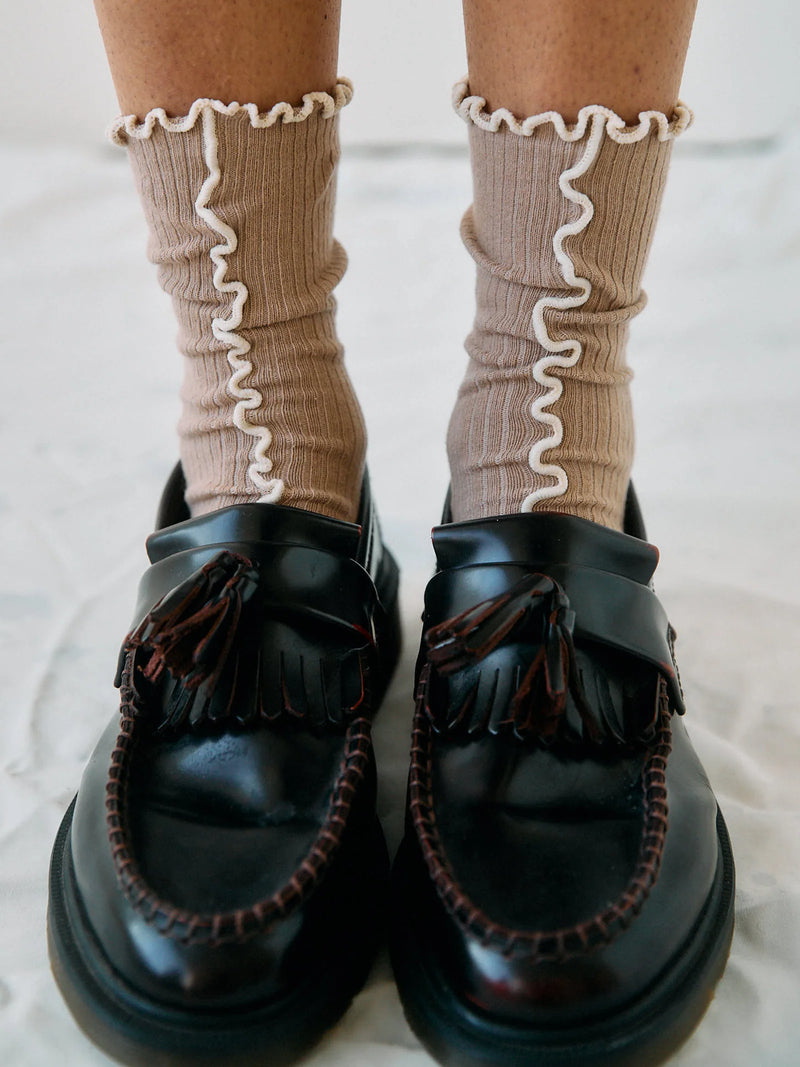 Kusama Socks 2 pack, Beige