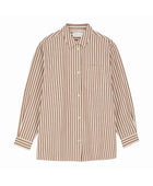 Edgar Shirt, Brown/Ecru stripe