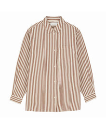 Edgar Shirt, Brown/Ecru stripe