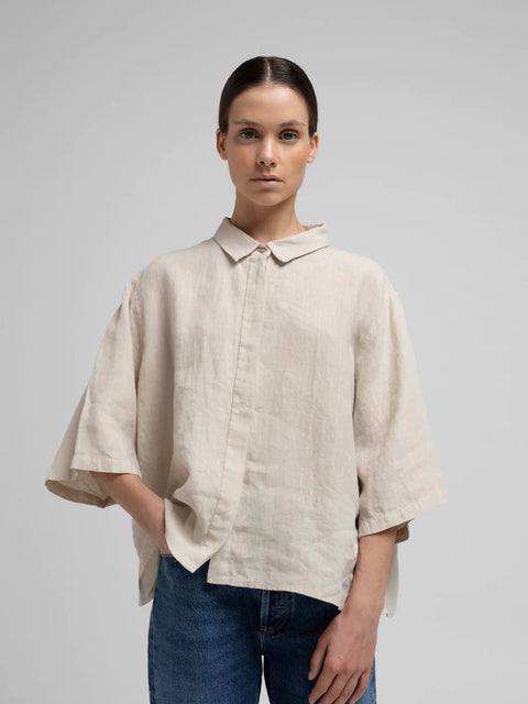 Vega Linen Shirt, Nature