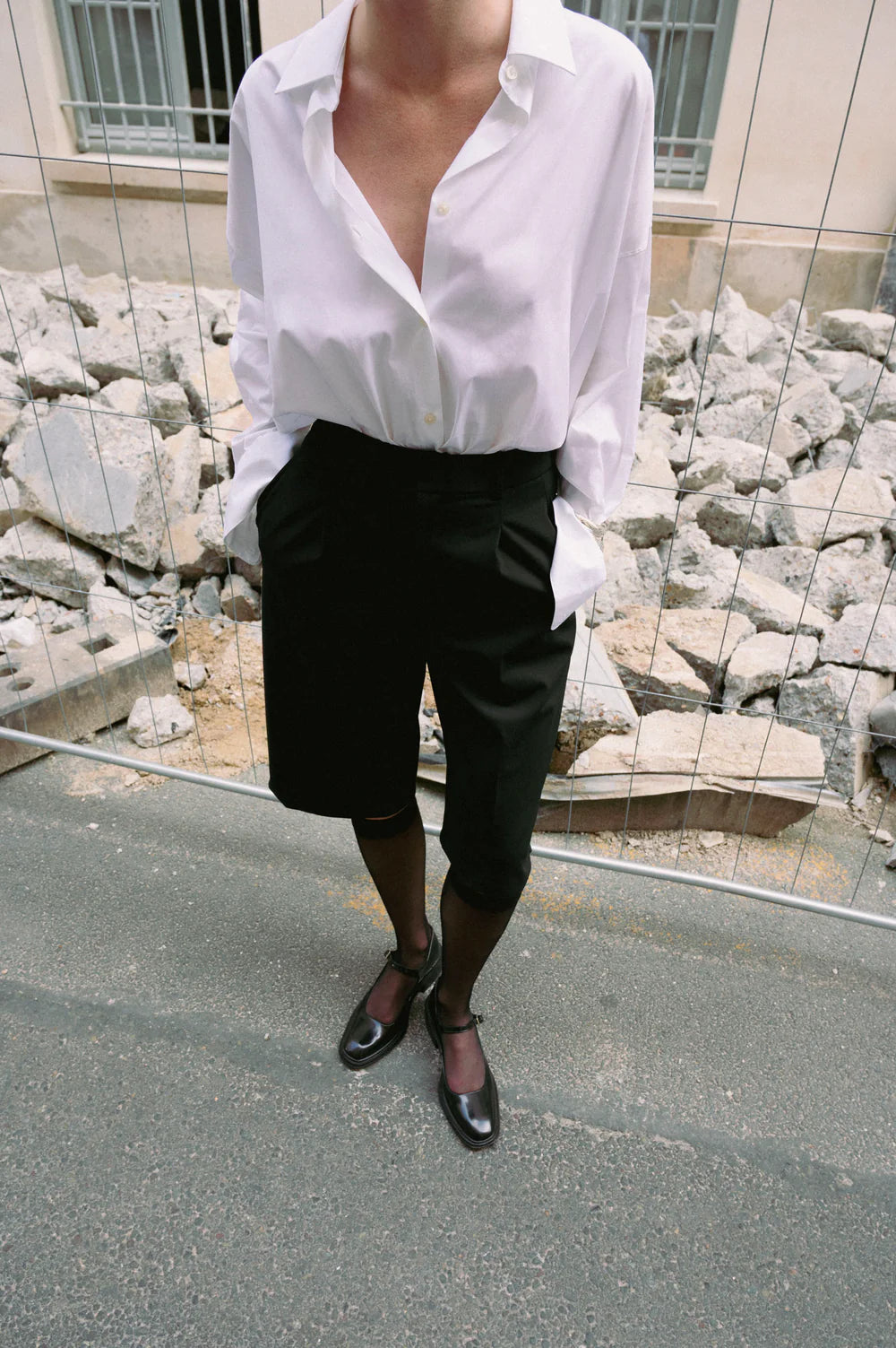 Penelope, Black Polished Leather Babies