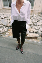 Penelope, Black Polished Leather Babies