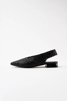 Soledad woven slingback sandal, Black