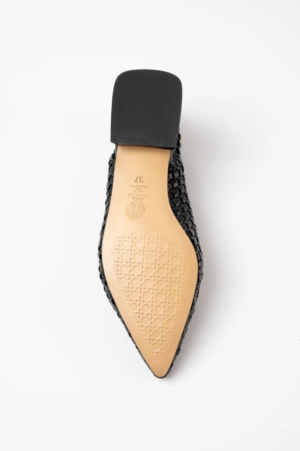 Soledad woven slingback sandal, Black