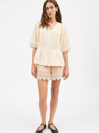 Elvira blouse, Ecru