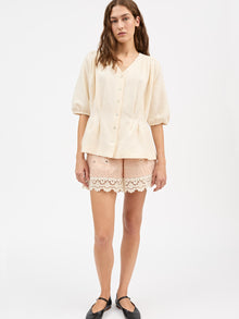 Elvira blouse, Ecru