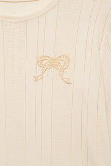 Textured Long Sleeve, Milk