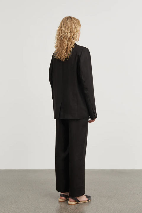 Yoko Linen blazer, Black