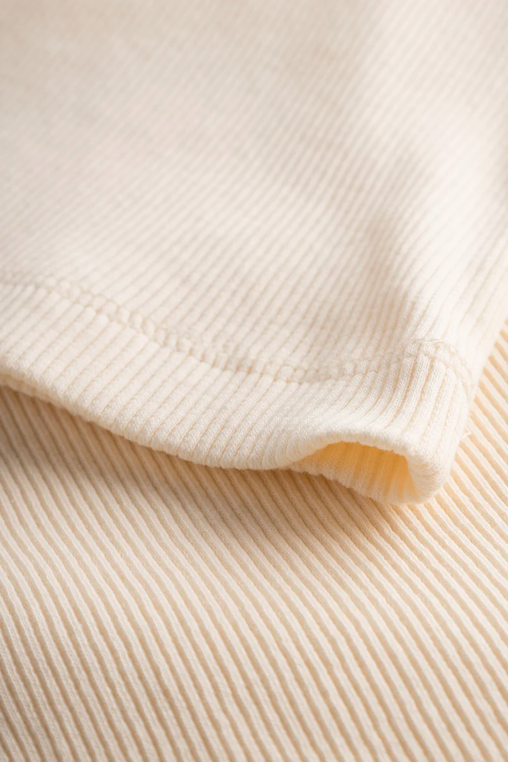 Rib strap top, Buttercream