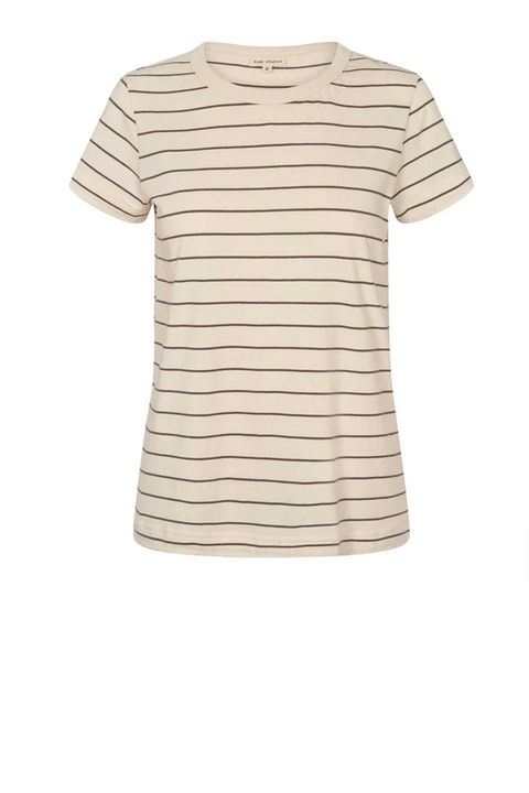 Signe Striped T-shirt, Buttercream