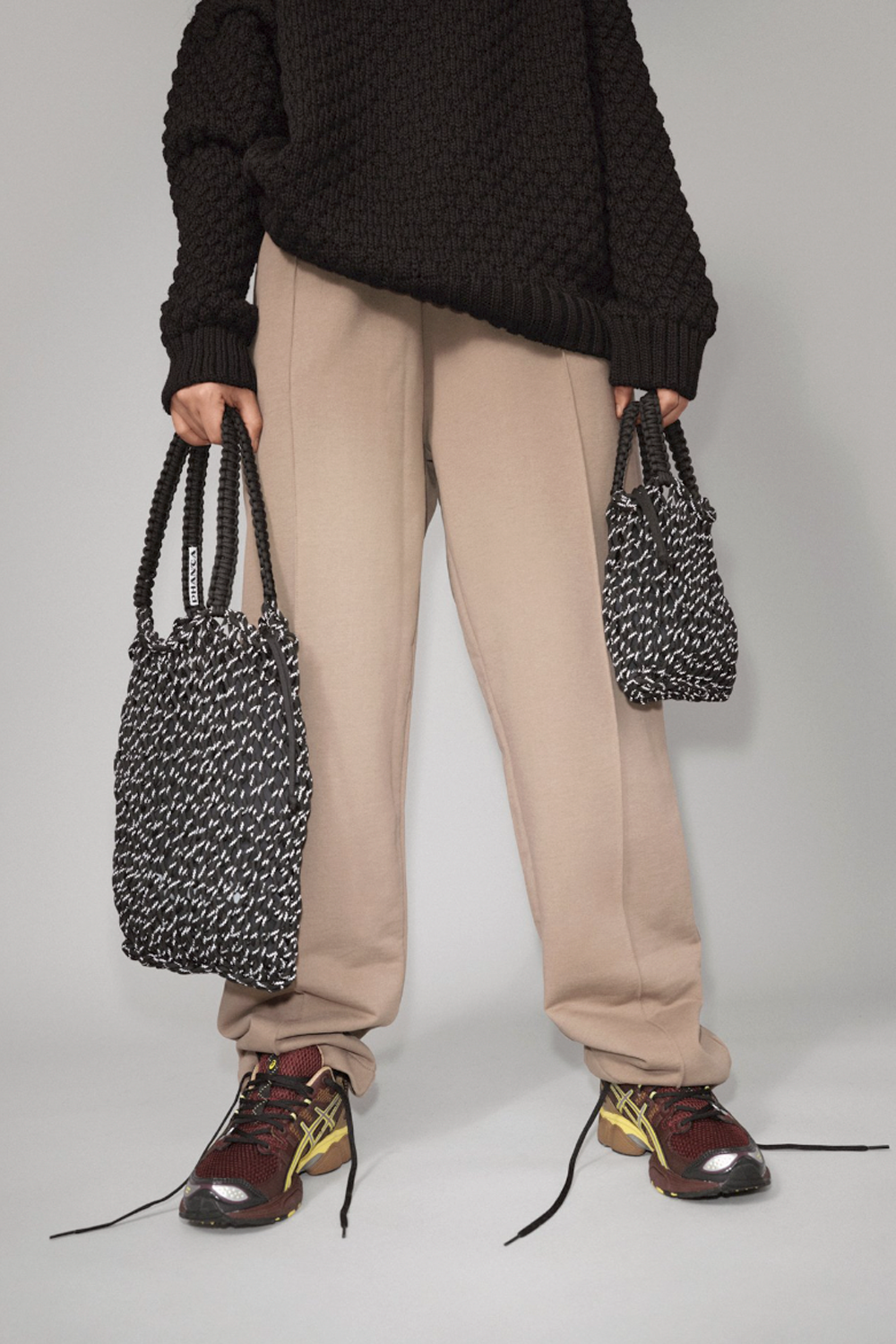Mesh Bag Small, Black Reflective