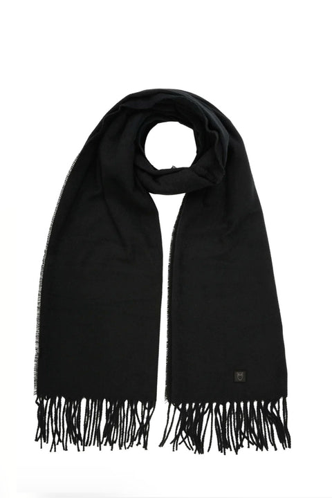 Solid Woven scarf, Black Jet