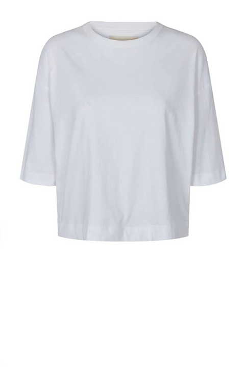 Signe 2/4 Boxy T-shirt, White