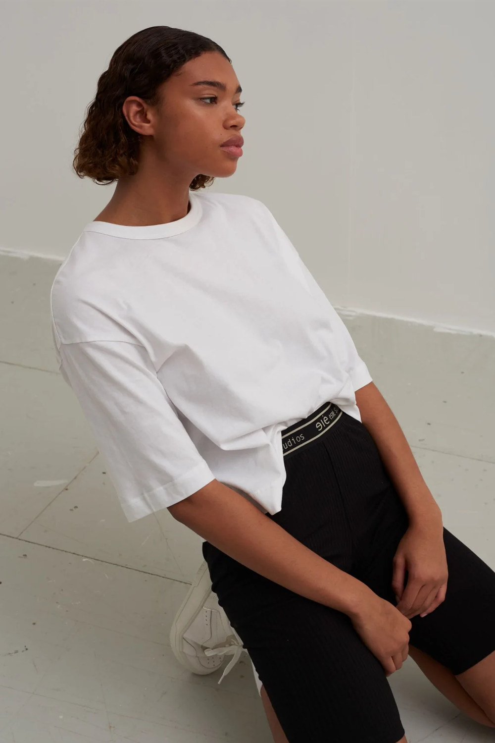 Signe 2/4 Boxy T-shirt, White